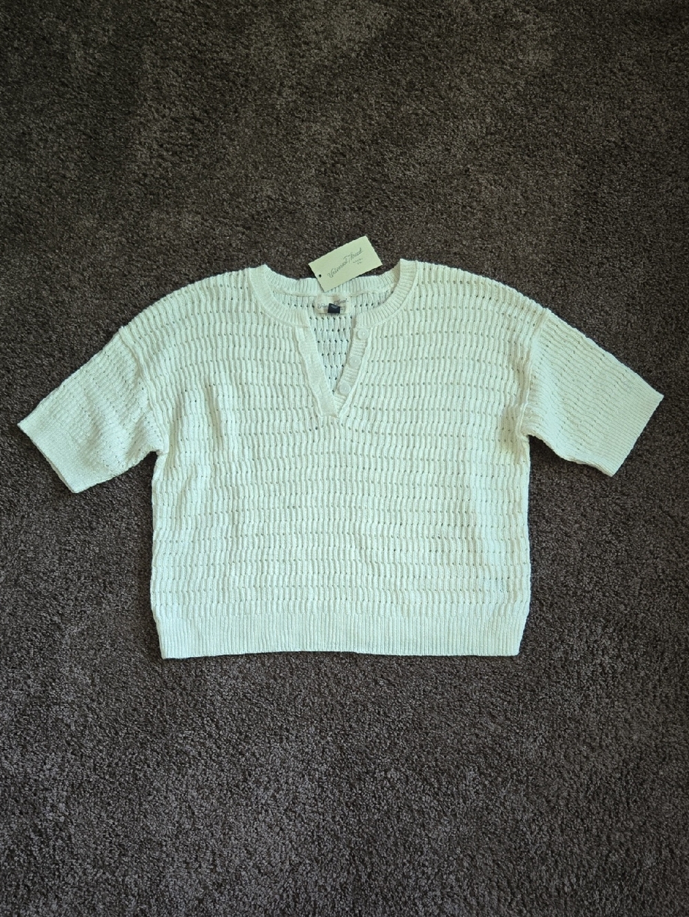 NEW Universal Thread Ivory Open Weave Sweater M
